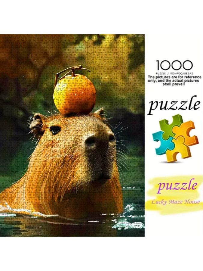 AZNM Capybara DIY-Papierpuzzle, 1.000 Teile - Bild 7