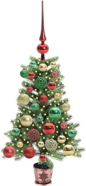 vidaXL Weihnachtsbaum mit 150 warmweißen LEDs in Grün, Höhe: 65 cm - Bild 1