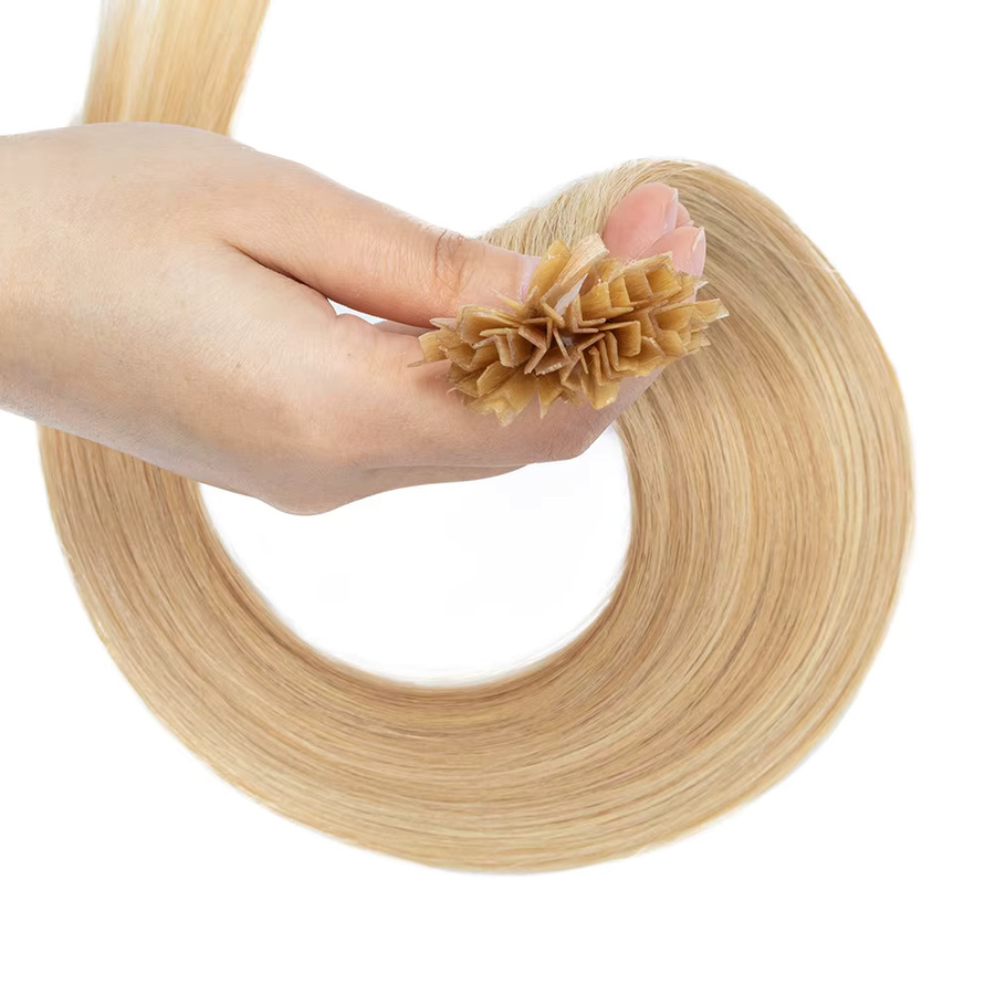 Boymia K-Tip Haarverlängerungen Echthaar, Keratin Hot Fusion, Glatt - Bild 4