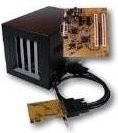 Exsys Kompakte PCIe Expansion Box mit 2 x PCI und 2 x PCIe Slots in Schwarz (EX-1020) - Bild 1