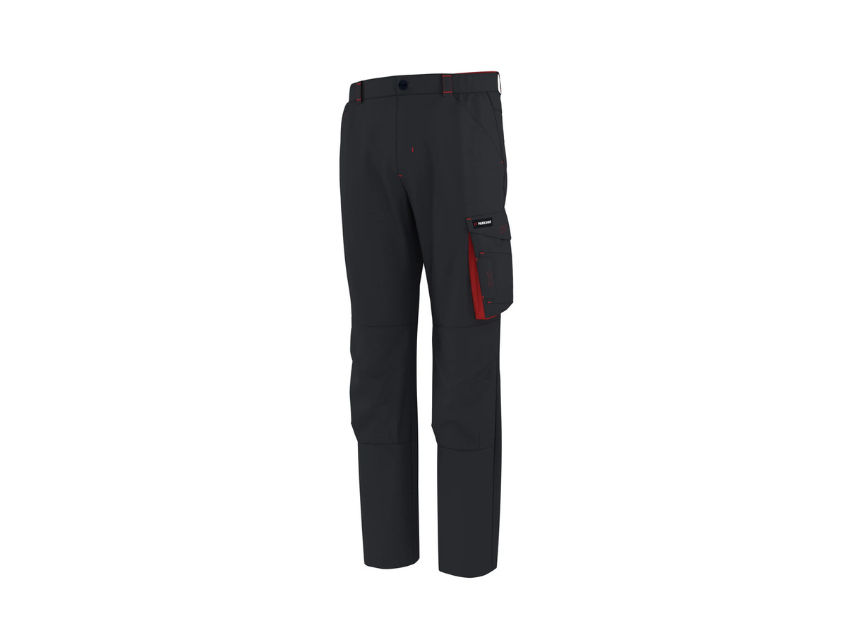 Parkside Herren Arbeitsbundhose aus Poly-Cotton in Schwarz und Grün mit Kniepolstertaschen - Bild 2