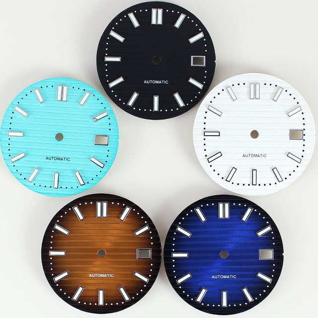 Zifferblatt 30 mm, grün leuchtend, Schwarz, Unisex - Bild 1