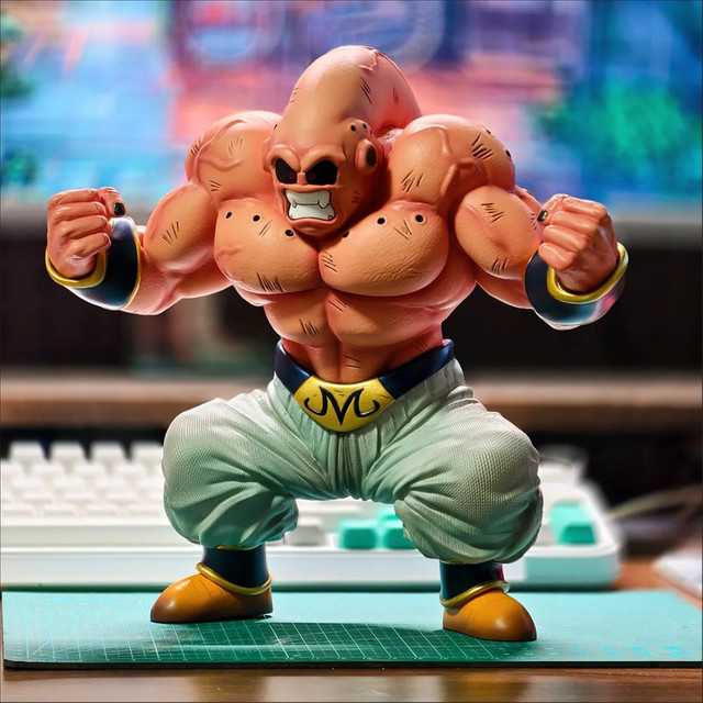 Bandai Dragon Ball Shadow Trace Muscle Buu GK Figur, Anime PVC Modell, 24cm - Bild 1