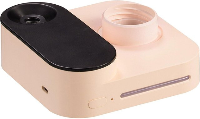 OutsideWorld Mini Luftbefeuchter in Kameraform, tragbarer USB Desktop Luftbefeuchter mit großem Sprühnebel, Farbe: Pink - Bild 1
