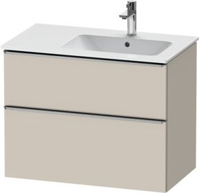 Duravit Waschtischunterschrank D-Neo in Beige Matt mit Türen und internen Schubladen, B/T/H: 81 x 46,2 x 62,5 cm - Bild 1