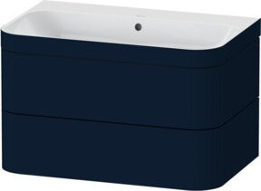 Duravit Möbelwaschtisch-Unterschrank Happy D.2 Plus in Blau s-matt mit 2 Schubladen, Wandmontage - Bild 1