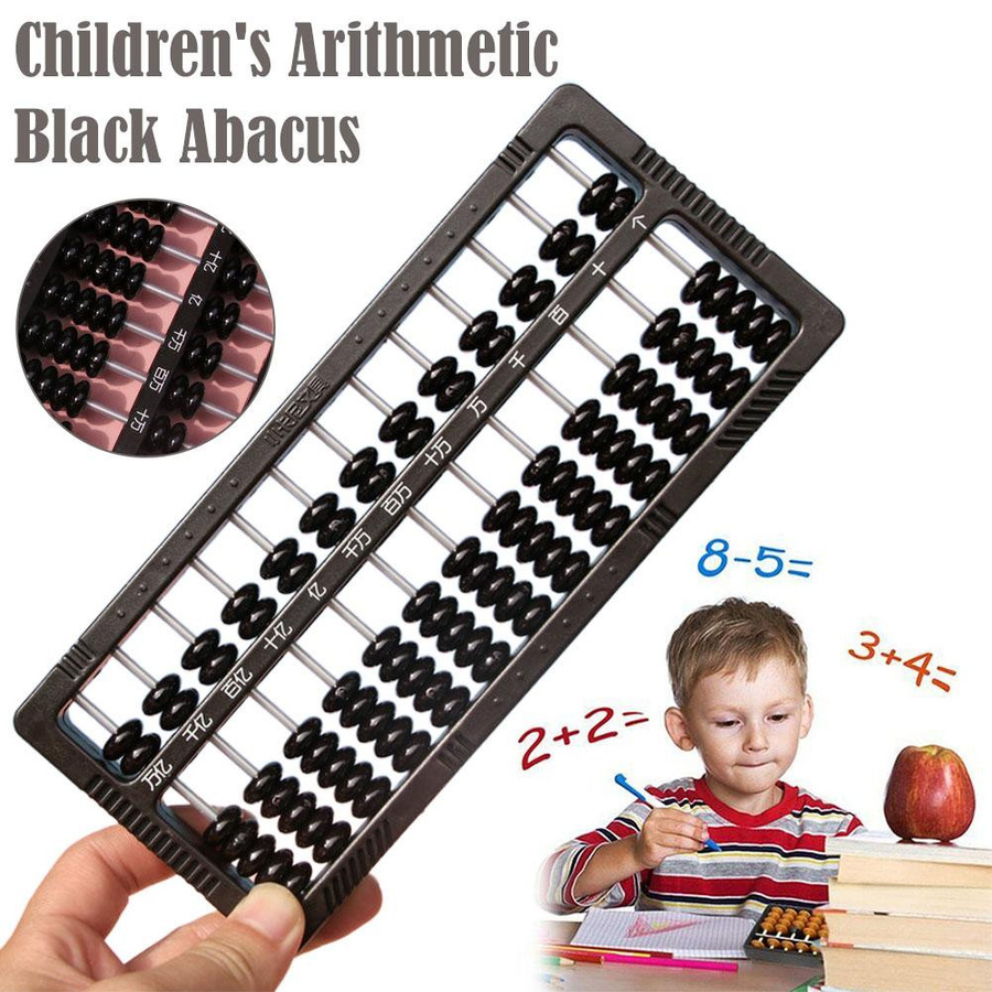 Yiran Furniture Abacus Chinesische 13 Ziffern Spalte Mathematik Spielzeug schwarz - Bild 6