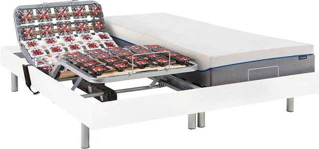 YSMÉE Bett mit elektrischem Lattenrost Hesiode in Weiß, B/T/H: 90 x 200 x 71 cm - Bild 1