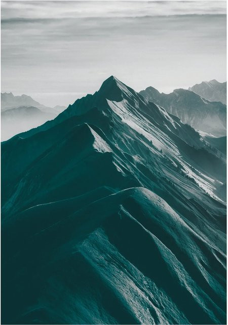 Komar Wandbild Mountains Paper Poster B: 50 cm, H: 70 cm - Bild 1