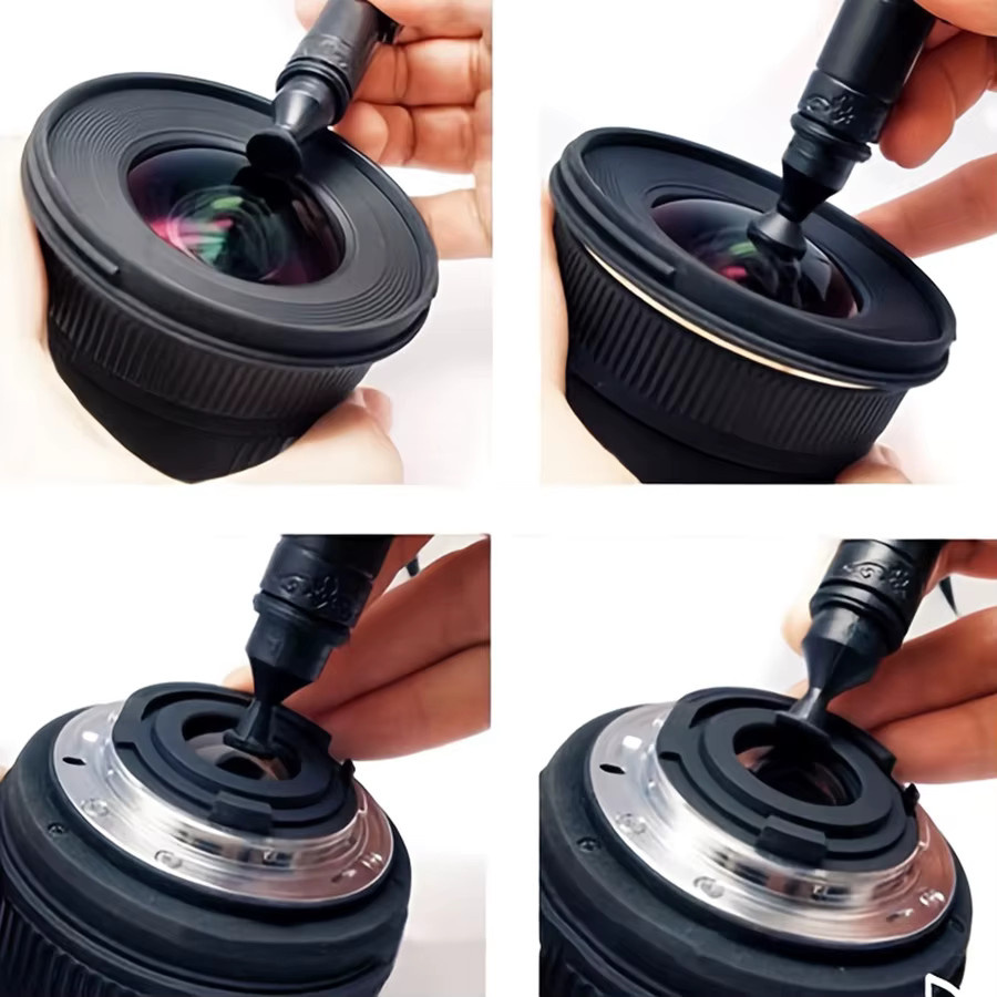 Abay 3-in-1 Reinigungsset in Schwarz für Kamera, Computer und Bildschirme mit Luftgebläse und Objektivpumpe - Bild 5