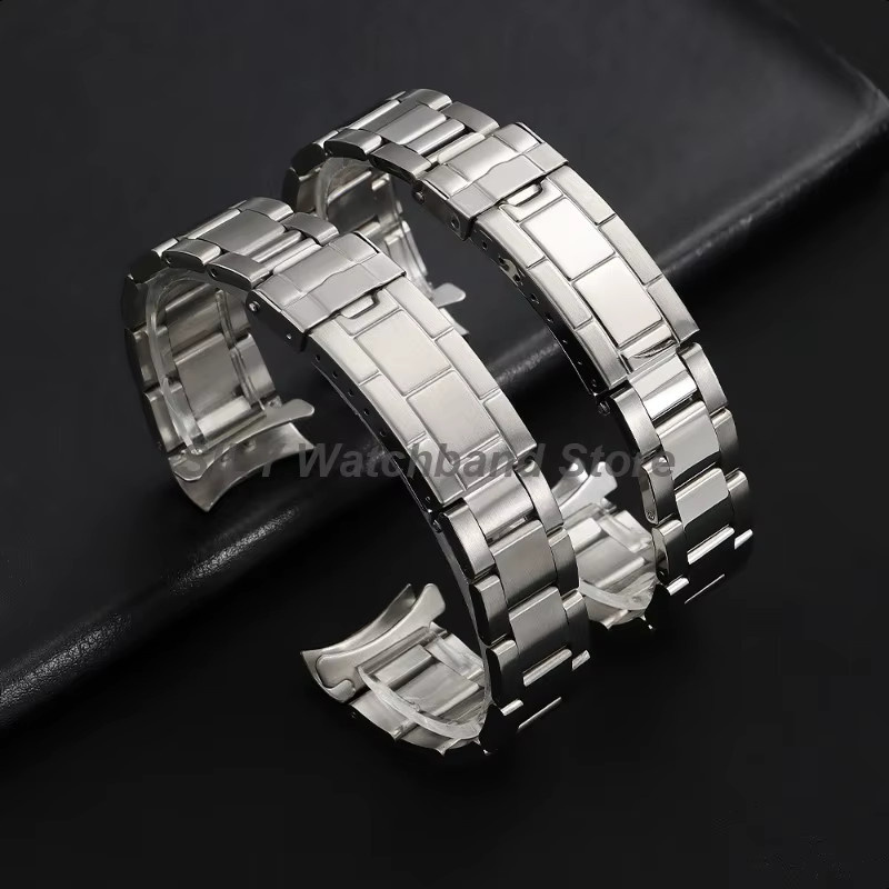 asukaband Uhrenarmband Edelstahl, 20 mm, Silber, Herren - Bild 2
