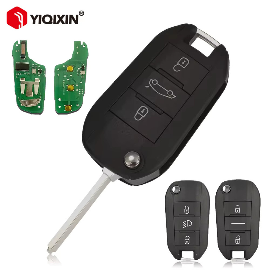 YIQIXIN ID46 Chip 434MHz Fernbedienung Autoschlüssel für Citroen und Peugeot - Bild 3