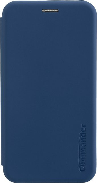 Book Case CURVE Handyhülle für Apple iPhone XR in Maritim Blue mit Soft-Touch-Oberfläche - Bild 1