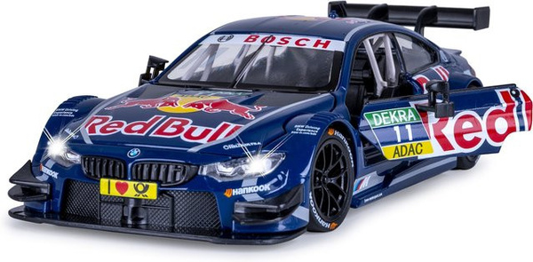 JAMARA BMW M4 DTM Diecast Rennwagen 1:24 blau inkl. Knopfzellen