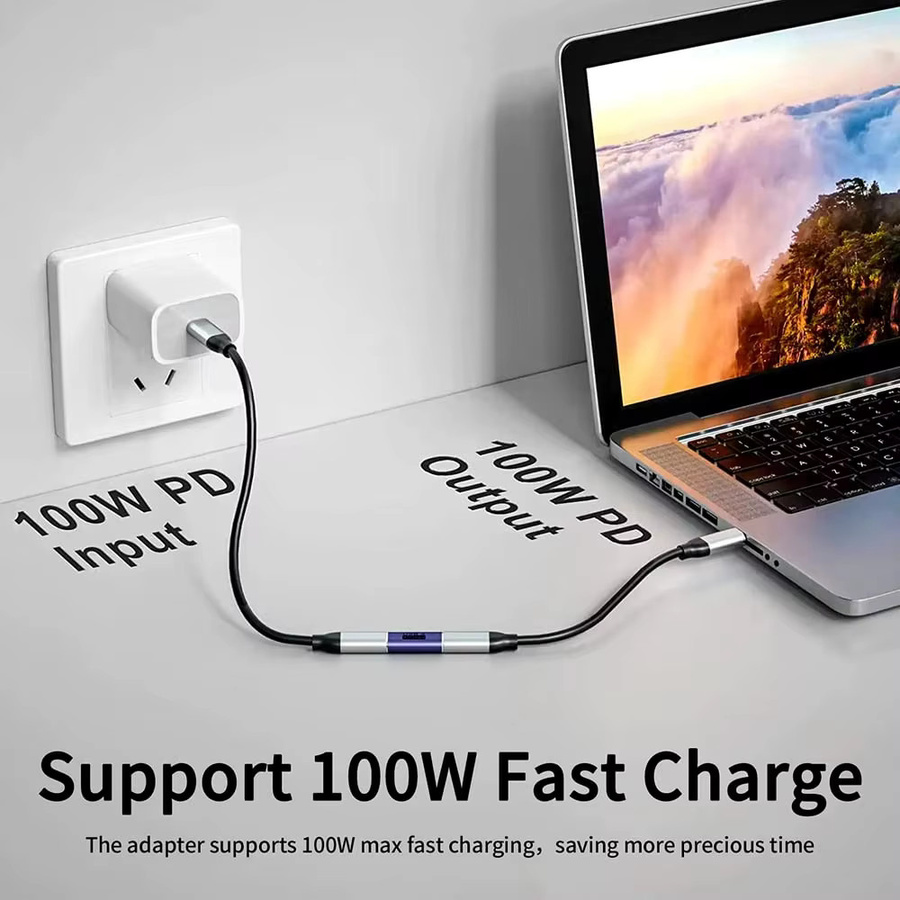 NNBILI USB4.0 Thunderbolt 3 auf USB-C Buchse Koppler Adapter für 40 Gbit/s Datenübertragung und 8K 4K Video - Bild 3