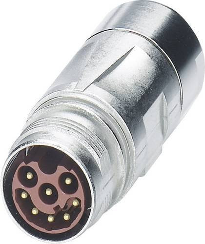 Phoenix Contact M17 Compact Kupplungssteckverbinder ST-17P1N8A9K03S in Silber - Bild 1