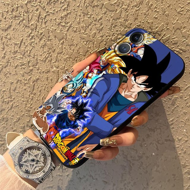 Dragon Ball Son Goku Saiyajin 4 Soft Phone Cover für iPhone Modelle in Schwarz - Bild 1
