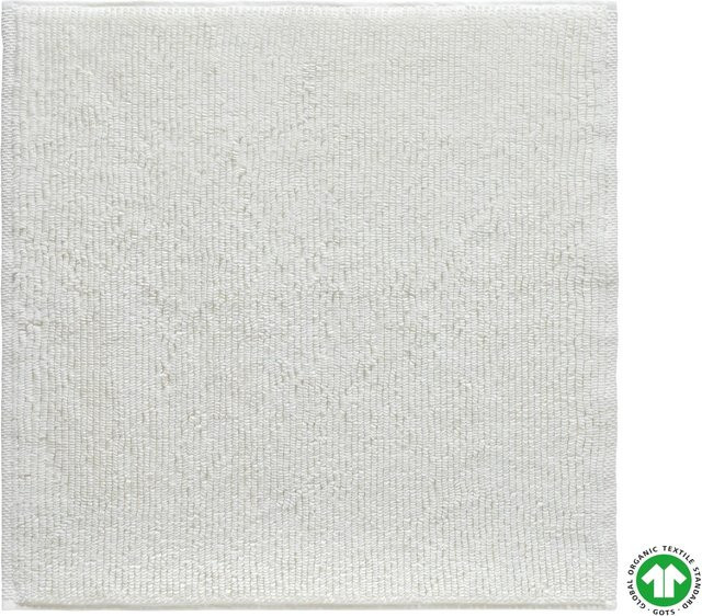 ecoTree Badematte Bio Hanna aus Bio-Baumwolle in Weiß, B/B: 60 x 60 cm - Bild 1