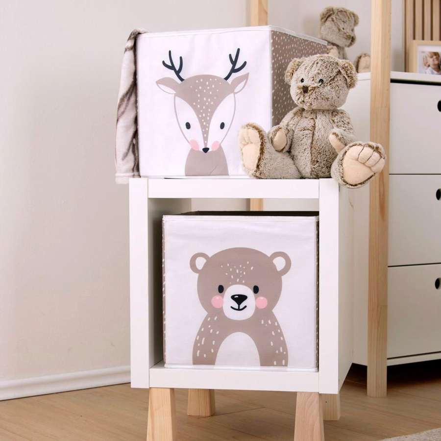 Baby Best Aufbewahrungsbox Weiss B/T/H: 30 x 30 x 30 cm - Bild 2
