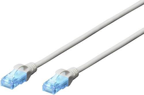 Digitus DK-1512-020 RJ45 Netzwerkkabel CAT 5e U/UTP Patchkabel Grau, Länge: 2,0 m - Bild 1