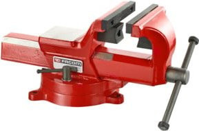 Facom Schraubstock mit Drehteller in Rot, Spannweite: 125 mm - Bild 1