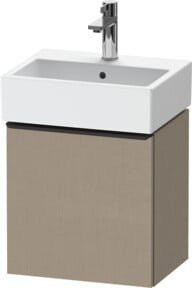 Duravit Waschtischunterschrank D-Neo Wandhängend, 1 Tür, Schwarz/Weiß Leinen, B/T/H: 43,4 x 32,2 x 44 cm - Bild 1