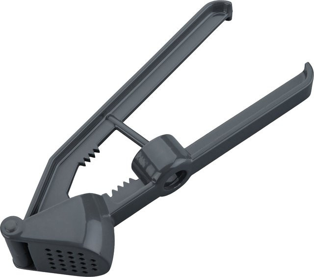 Fackelmann 3in1 Knoblauchpresse und Entsteiner aus Aluminium, Dunkelgrau - Bild 1