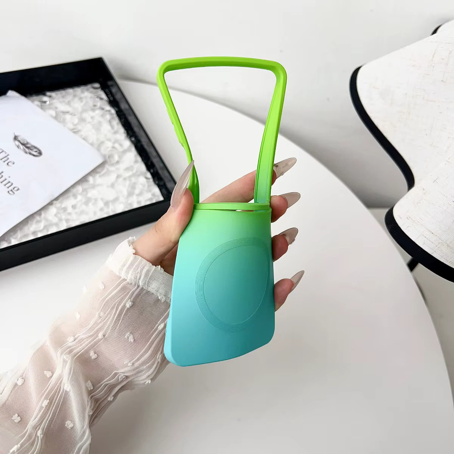 Magnetische Silikon Handyhülle mit Farbverlauf für Samsung Galaxy Z Flip 7, 6, 5, 4 und ZFlip7FE in Pink, Blue oder Multicolour - Bild 2