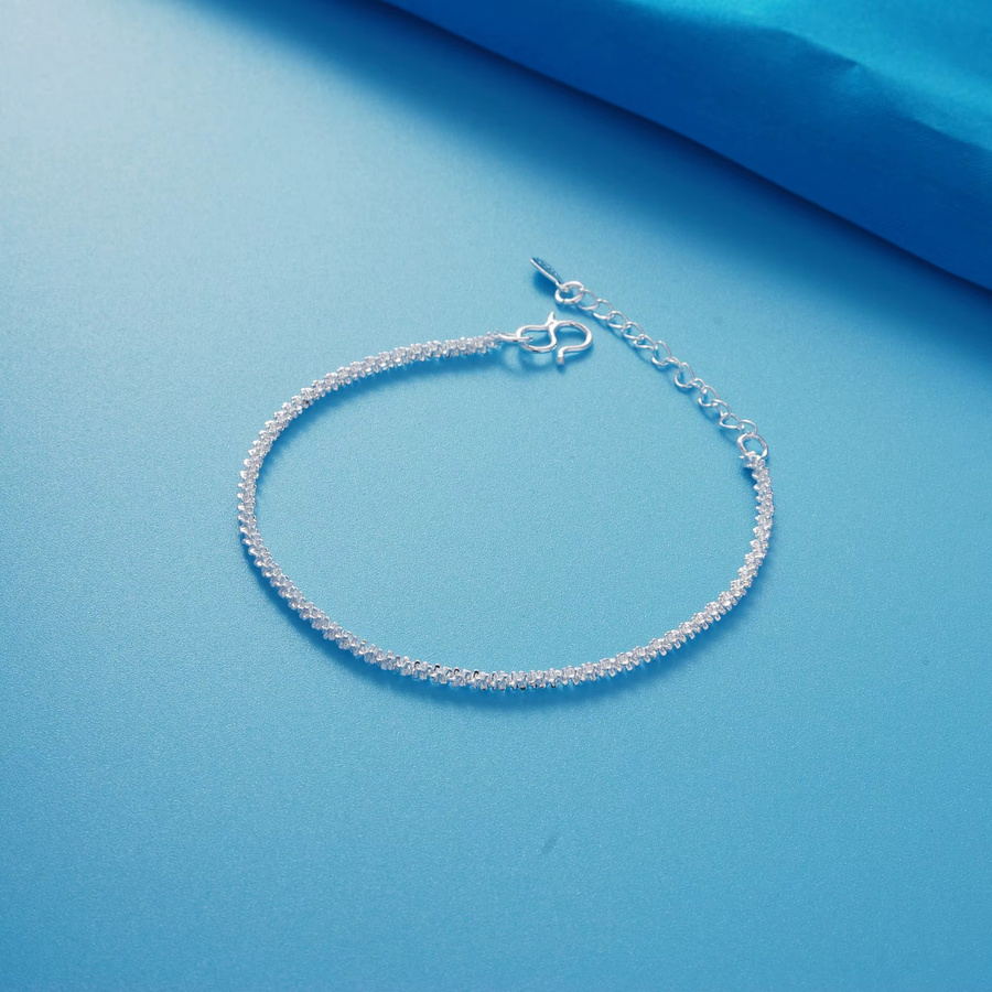 Kettenarmband 925 Silber, Zirkonia, Damen, 18+4cm - Bild 2