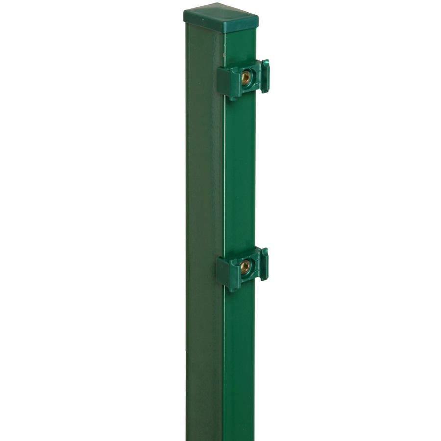 FLORAWORLD Zaunpfosten Comfort für Doppelstabmattenzaun aus Stahl, Grün, B/T/H: 6 x 4 x 140 cm - Bild 2