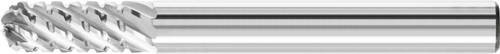 PFERD Hochleistungsfrässtift Walzenrund WRC Titanium für Titan, Farbe: Silber, Durchmesser: 6 mm, Arbeitslänge: 16 mm, Gesamtlänge: 55 mm, Schaftdurchmesser: 6 mm - Bild 1
