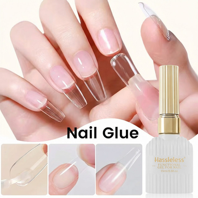Hassleless Nagelkleber UV-LED, 15 ml - Bild 1