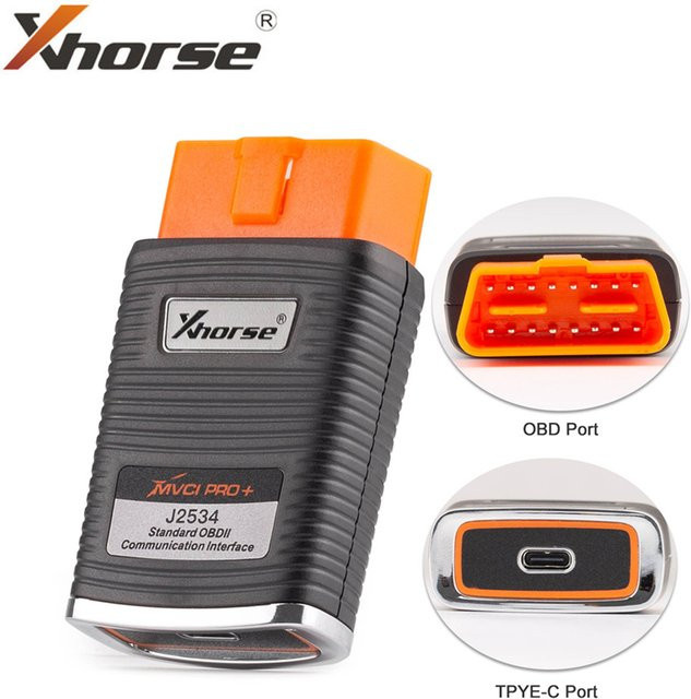 XHORSE MVCI PRO J2534 Fahrzeugdiagnoseprogrammierkabel in Schwarz - Bild 1