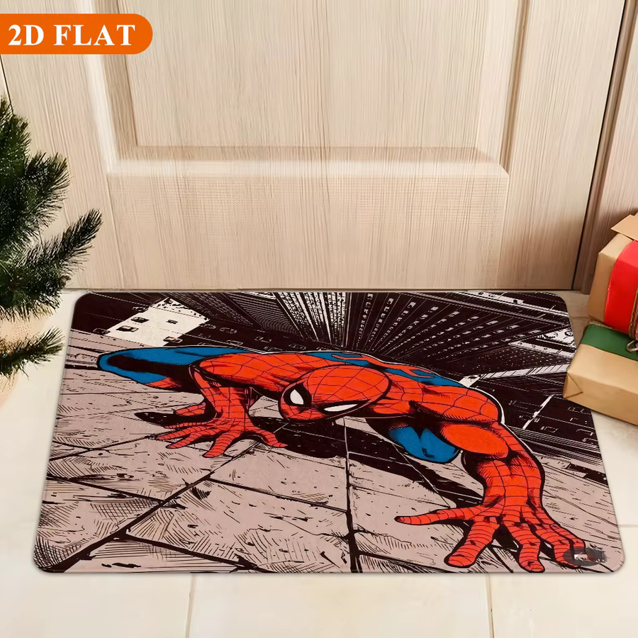 Rutschfeste Badematte von MARVEL mit Spiderman Motiv aus Polyester, B/T: 60 x 40 cm, Mehrfarbig - Bild 4