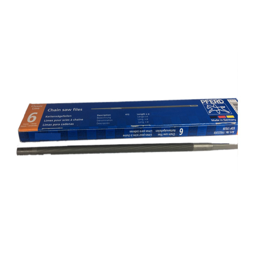 PFERD Kettensägefeile Rundfeile 4,5 mm 6er Pack Silber - Bild 1