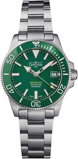 Davosa Argonautic Armbanduhr, Automatik, Edelstahl, Grün, 39,5 mm, Herren - Bild 1