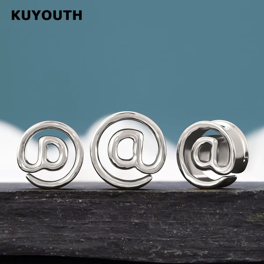 KUYOUTH Ohr Tunnel Plug, Kupfer, Silber, Unisex - Bild 2