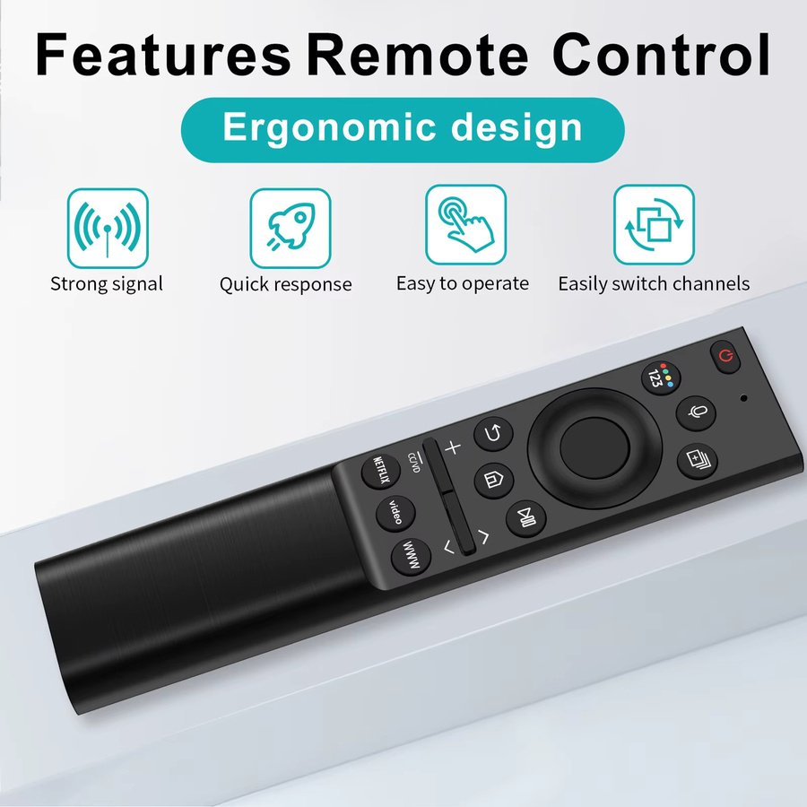 Samsung Sprachfernbedienung Ersatz-Controller für QLED Smart TV in Schwarz (BN59-01357A BN59-01357F BN59-01357P) - Bild 3