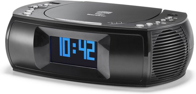 Karcher Radiowecker UR 1309D in Schwarz mit DAB+ Radio, CD/MP3-Player, Dual-Alarm und USB-Charger - Bild 1