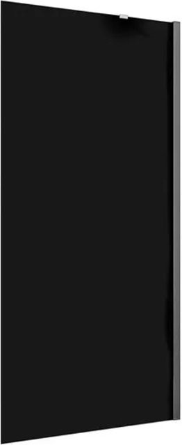 Duschparadies Walk In Duschabtrennung aus Grauglas mit Schwarzrahmen, B/H: 100 x 200 cm, 8mm Nano Glas mit Stabilisierungsstange - Bild 1