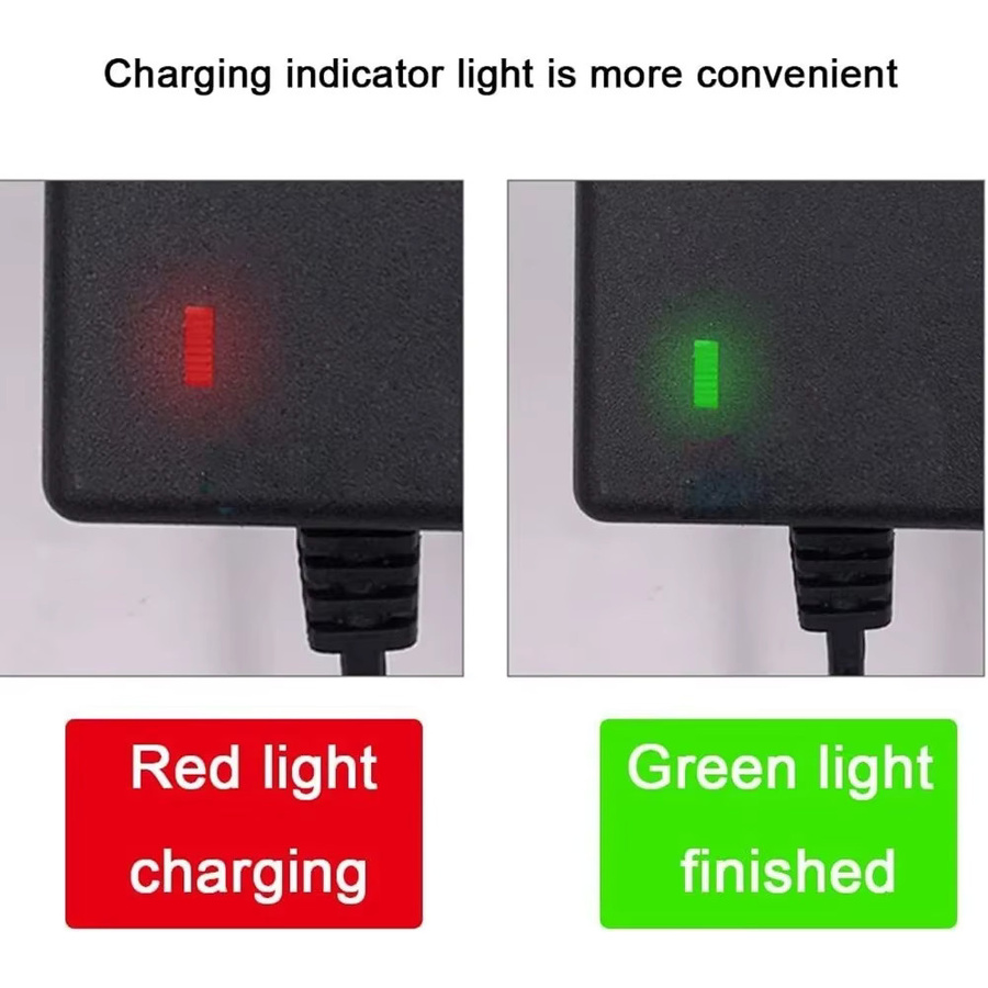 Universelles Akkuladegerät 36V 42V 2A mit 4-in-1 Adapterkabel für Xiaomi, Lime und Hoverboard in Schwarz mit EU-Stecker - Bild 3