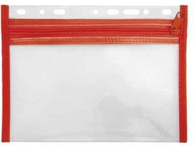 Veloflex Reißverschlusstasche Velobag XXS in Rot, Format DIN A5 - Bild 1