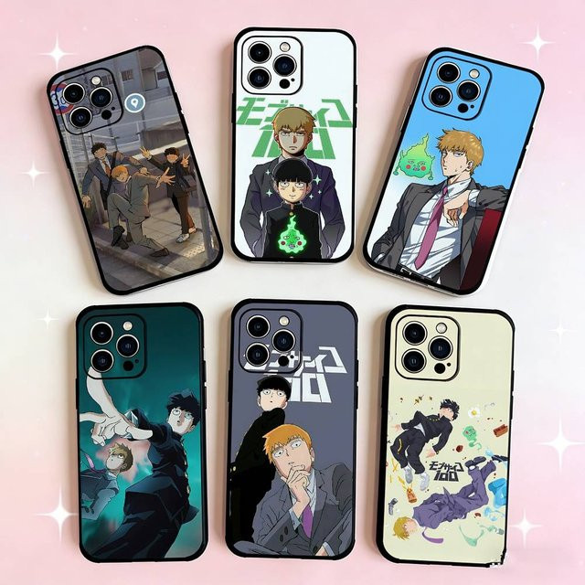 Anime Mob Psycho 100 Handyhülle für Apple iPhone 17 16 15 14 13 12 11 Pro Max Plus X XR XS Multicolour - Bild 1
