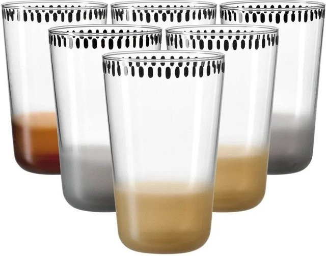 Ritzenhoff & Breker Natura Trinkglas Set, 6er Set, Multicolor, 400 ml - Bild 1