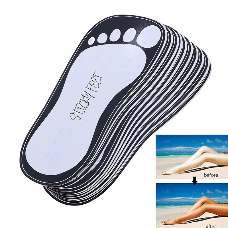 KuZHEN Einweg-Karton-Fußpads für Bräunungssprays, 10 Paar, Unisex - Bild 5