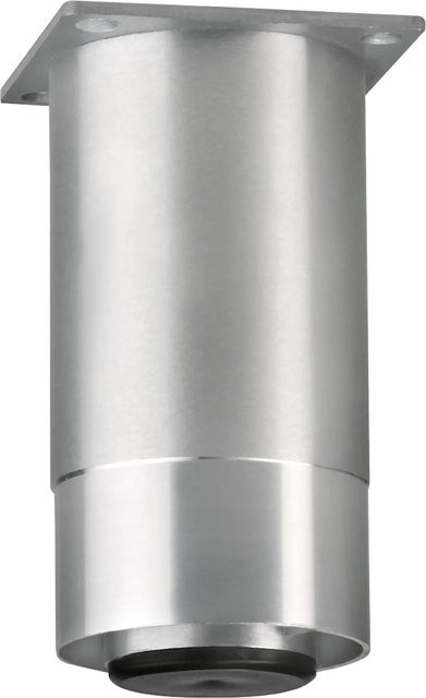 Simausrom Möbelfuß aus Aluminium in Silber Matt Geschliffen Durchmesser: 6 cm, Höhe: 19 cm - Bild 1