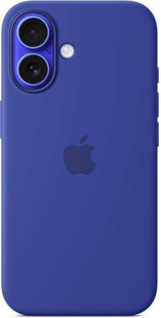 Apple iPhone 16 Silikon Case mit MagSafe in Blau - Bild 1
