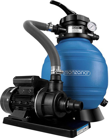 Deuba Sandfilteranlage 400W mit 10200 l/h in Schwarz/Blau