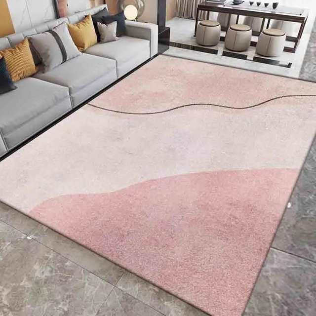 Moderner Teppich in Pink für Wohnzimmer und Schlafzimmer, B/B: 80 x 120 cm - Bild 1