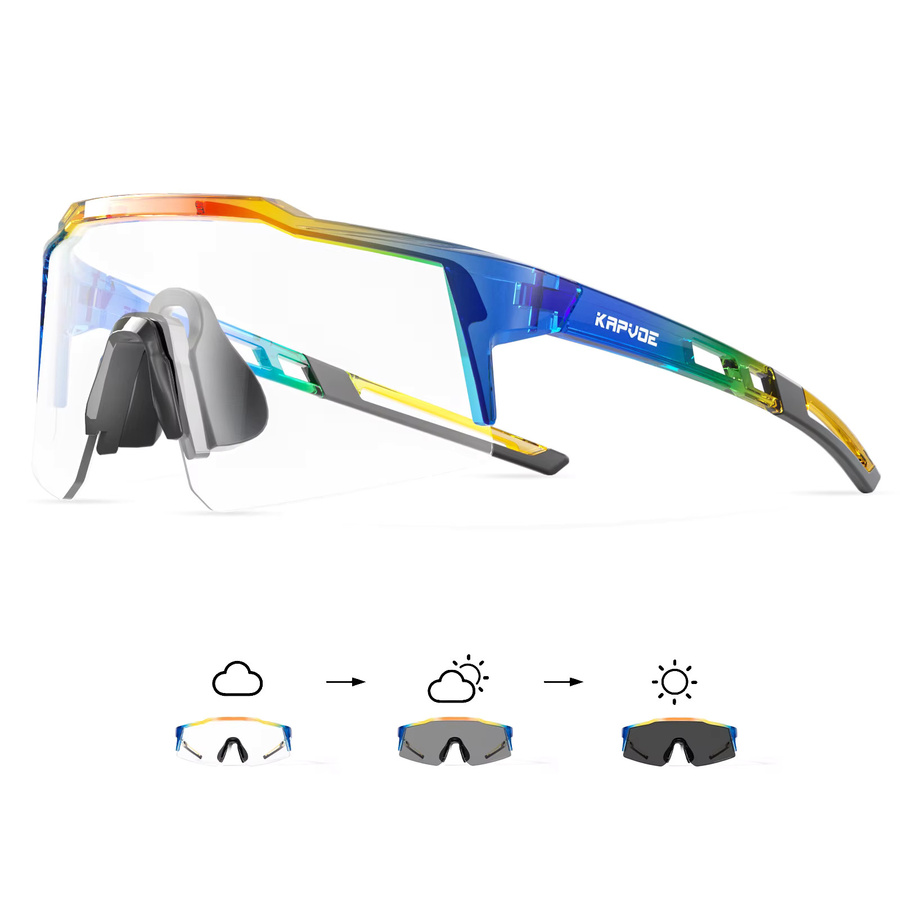 Kapvoe Sportsonnenbrille Kinder, Vollrand, Multicolor, Kunststoff - Bild 4